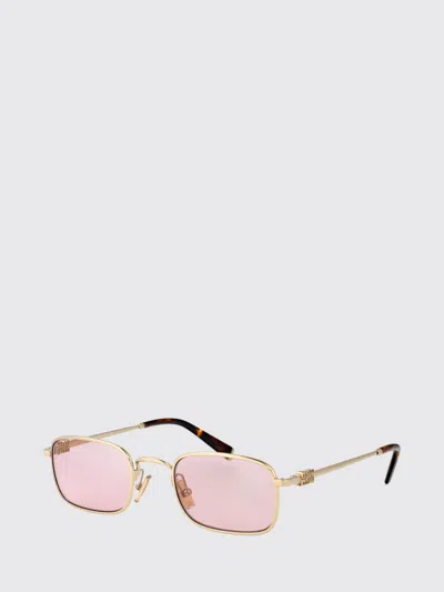 Miu Miu Sunglasses Woman  In Gold