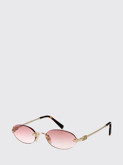 Miu Miu Sunglasses Woman  In Gold