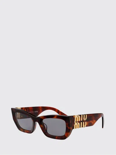 Miu Miu Sunglasses Woman  In Brown