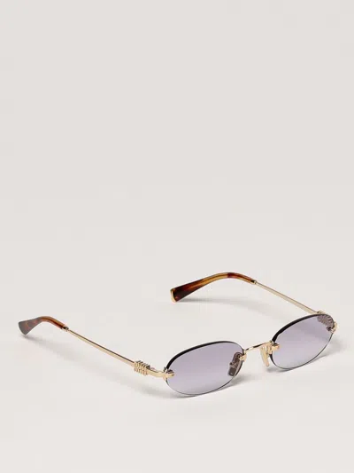 Miu Miu Sunglasses Woman  In Silver