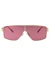 Miu Miu Sonnenbrille Mit Oversized-gestell In Zvn50d Pale Gold
