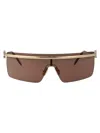 Miu Miu Womens Gold Mu 50zs Irregular-frame Metal Sunglasses In Zvn70d Pale Gold