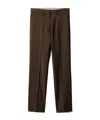 Miu Miu Superfine Wool Pants In Brown