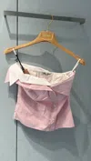 Miu Miu Suspender Top In Pink