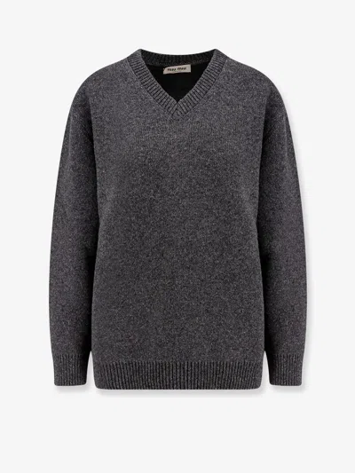 Miu Miu Sweater In Gray