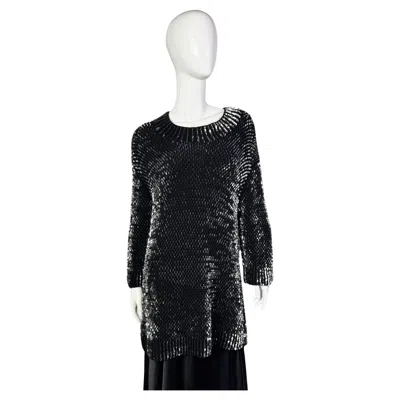 Pre-owned Miu Miu Sweater With Sequins In Black
