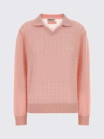 Miu Miu Sweater Woman  In Pink