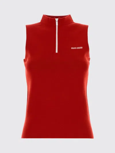 Miu Miu Sweater Woman  In Red