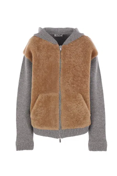 Miu Miu Sweaters In Gray
