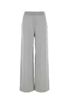 Miu Miu Cotton Fleece Bermudas In Grey