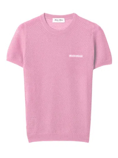 Miu Miu Sweaters In Pink