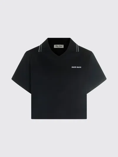 Miu Miu Sweatshirt Woman In Black
