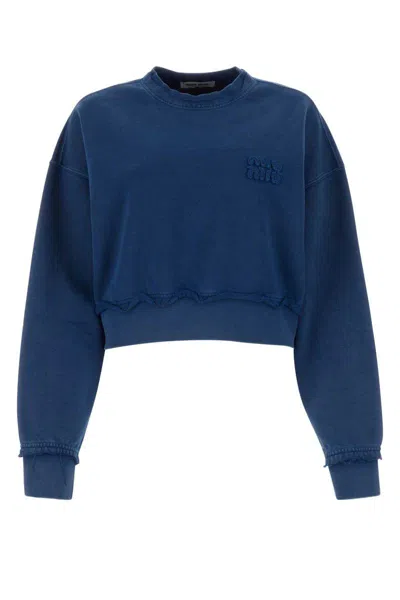 Miu Miu Sweatshirts In Blue