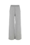 Miu Miu Cotton Fleece Bermudas In Grey