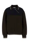 Miu Miu Oversized Sweatshirt Featuring Contrast Panel In Multi