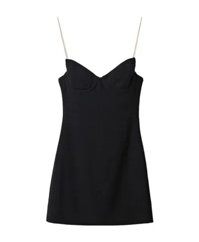 Miu Miu Sweetheart-neck Bouclé Minidress In Black
