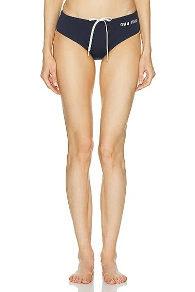 Miu Miu Swim Bottom In Blue