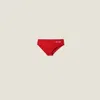 Miu Miu Logo-print Bikini Bottoms In Red