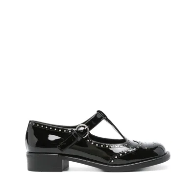 MIU MIU LEATHER MARY JANE SHOES