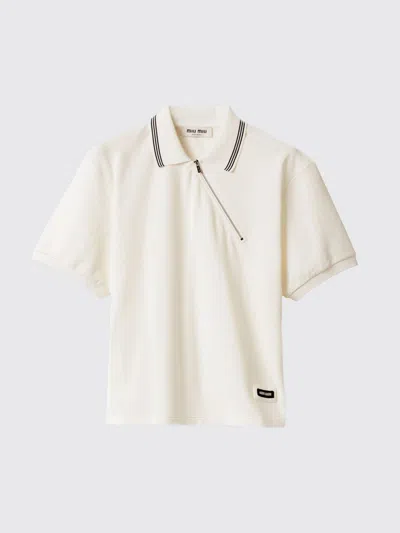 Miu Miu T-shirt Woman  In White