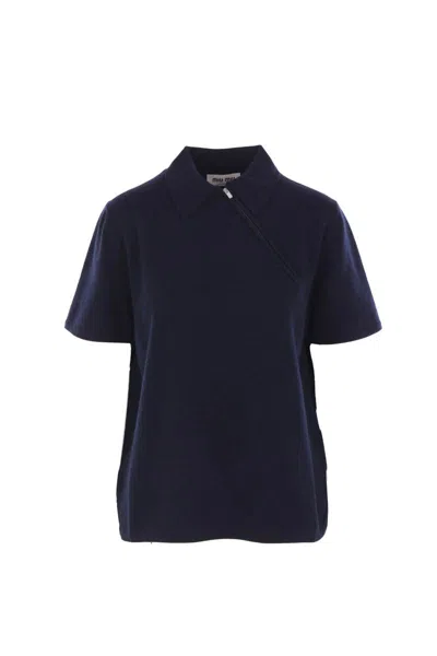 Miu Miu T-shirts And Polos In Blue