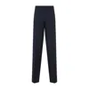 Miu Miu Tailored Pants In Mohair And Wool In Blue