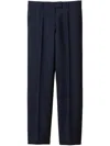 Miu Miu Straight-leg Tailored Trousers In Blue