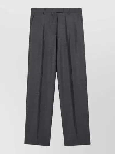 Miu Miu Tailored Trousers Front Pleats Straight Leg In Multi