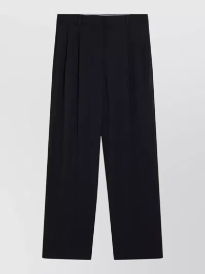 MIU MIU TAILORED TROUSERS WIDE LEG BELT LOOPS