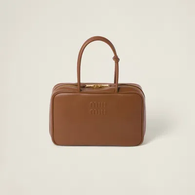 Miu Miu Tan Pocket Leather Bag