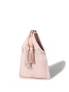 Miu Miu Tassel-embellished Leather Tote Bag In Pink