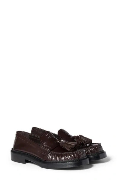 Miu Miu Tassel Loafer In Brown