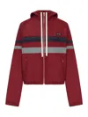Miu Miu Technical Fabric Blouson Jacket In Red