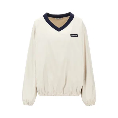 MIU MIU TEC PONGÉ SWEATSHIRT