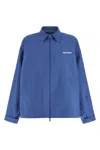 Miu Miu Tech Canvas Windbreaker In Blue