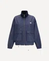 Miu Miu Technical Canvas Jacket In Blue