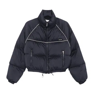 Pre-owned Miu Miu Technical Down Jacket 'blue' | Women's Size 40