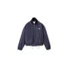 Miu Miu Technical Fabric Blouson Jacket In Blue