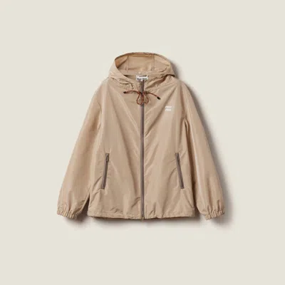 Miu Miu Technical Fabric Blouson Jacket In Cord