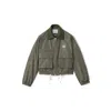 Miu Miu Technical Fabric Tailored Blouson Jacket In Multi
