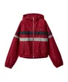 Miu Miu Technical Fabric Blouson Jacket In Red