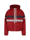 Miu Miu Technical Fabric Blouson Jacket In Red