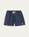 Miu Miu Technical Fabric Drawstring Shorts In Blue