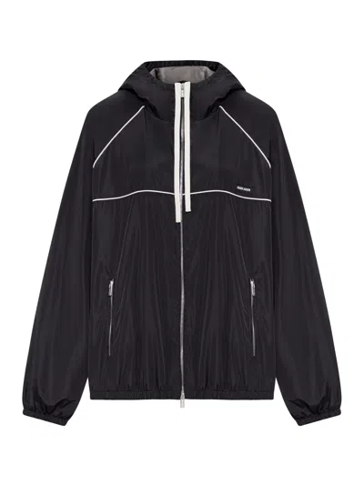 Miu Miu Technical Fabric Jacket In Black