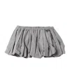 Miu Miu Technical Fabric Miniskirt In Gray