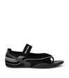 Miu Miu Logo-print Sandals In Black