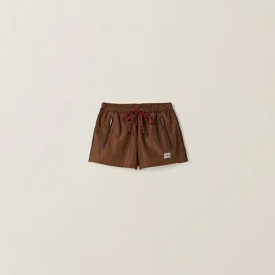 MIU MIU TECHNICAL FABRIC SHORTS