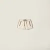 Miu Miu Technical Fabric Shorts In White