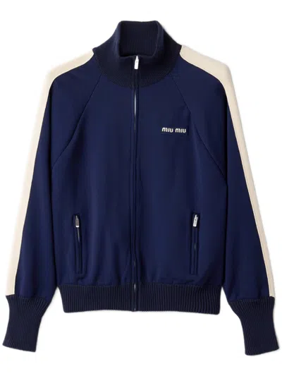MIU MIU TECHNICAL FABRIC SWEATSHIRT