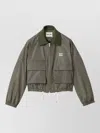 Miu Miu Technical Fabric Tailored Blouson Jacket In Multi